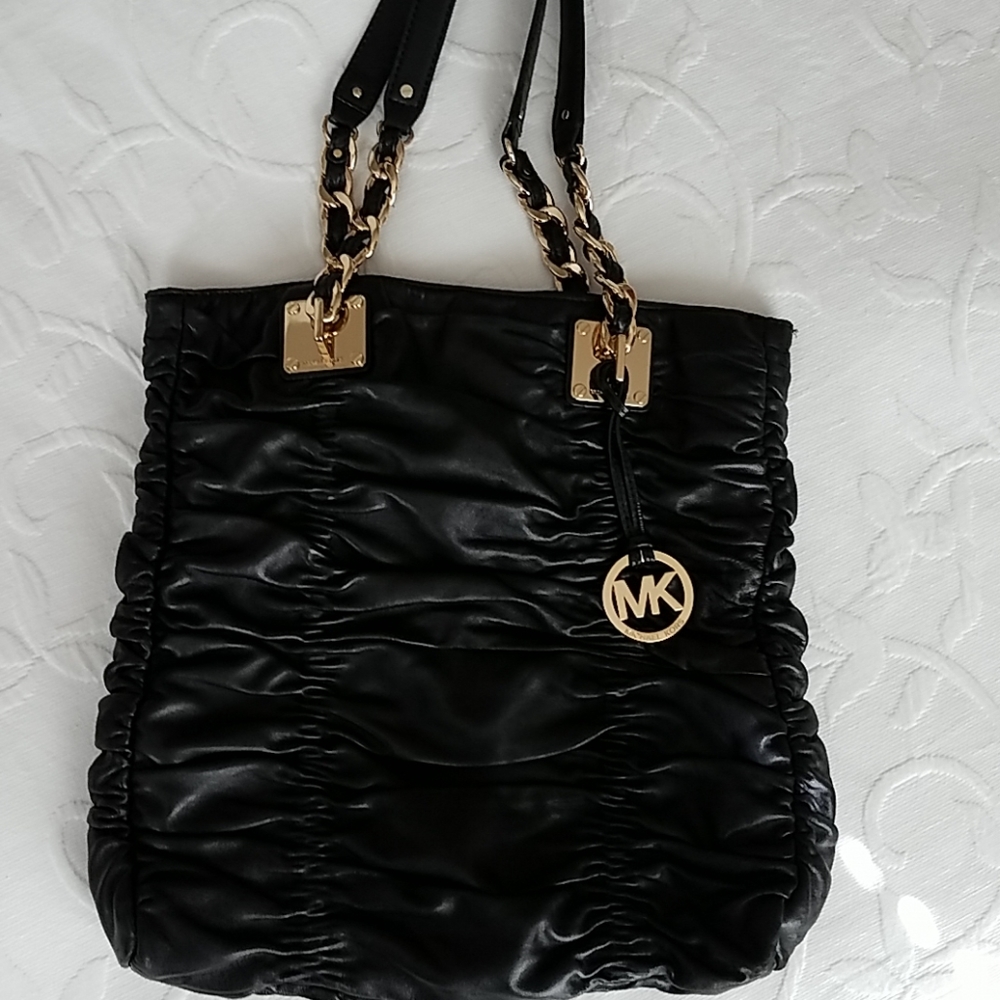 LEATHER handbag